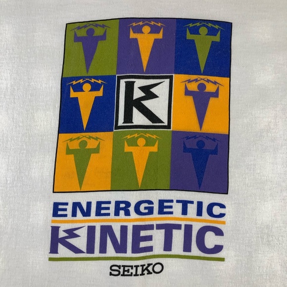 Seiko Energetic Kinetic Japanese Watch Vintage Tee - Picture 3 of 5